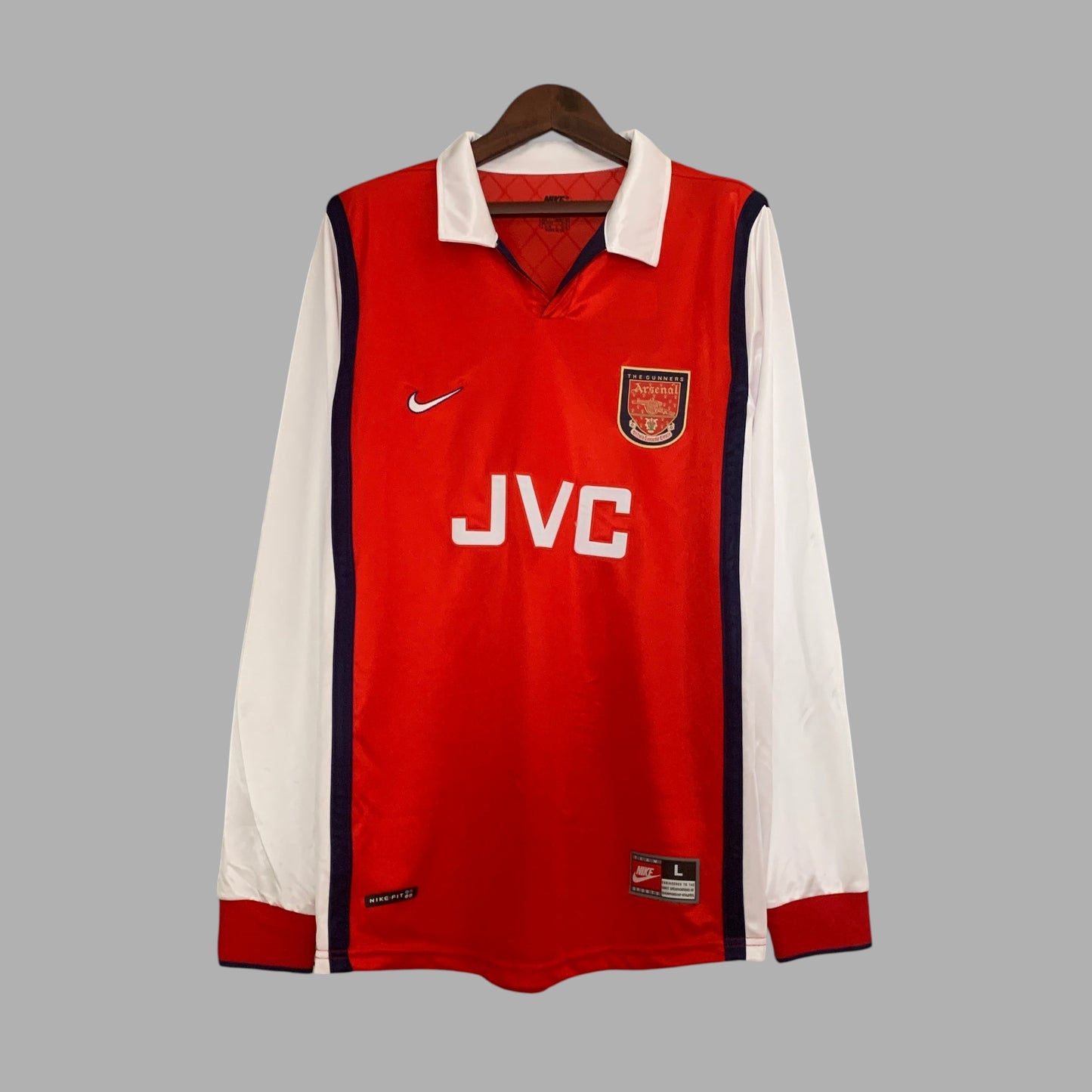 ARSENAL 1998 - 1999 HOME JERSEY LONG SLEEVED