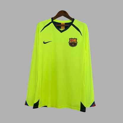 BARCELONA 2005 - 2006 AWAY JERSEY LONG SLEEVED