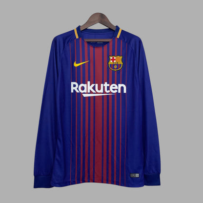 BARCELONA 2017 - 2018 HOME JERSEY LONG SLEEVED