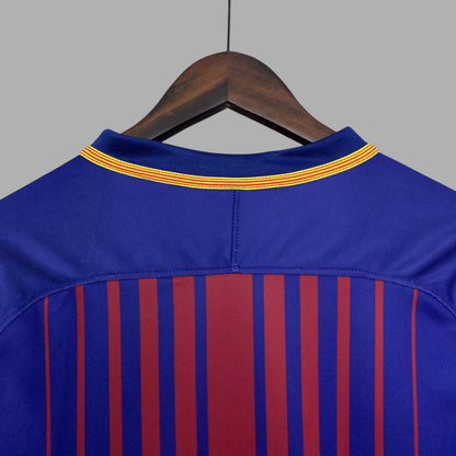 BARCELONA 2017 - 2018 HOME JERSEY LONG SLEEVED