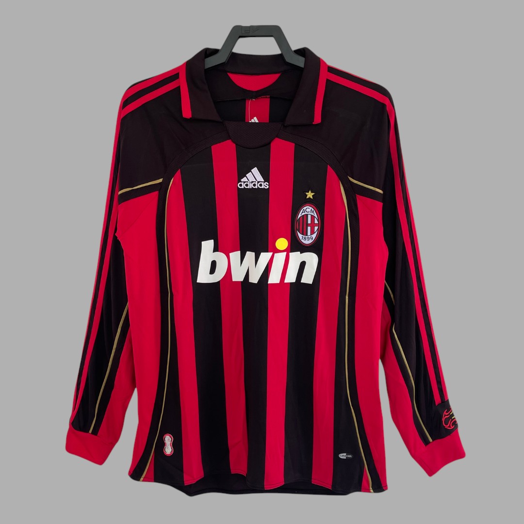 AC Milan Long Sleeve Home Shirt - 2007-08