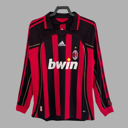 AC Milan Long Sleeve Home Shirt - 2007-08
