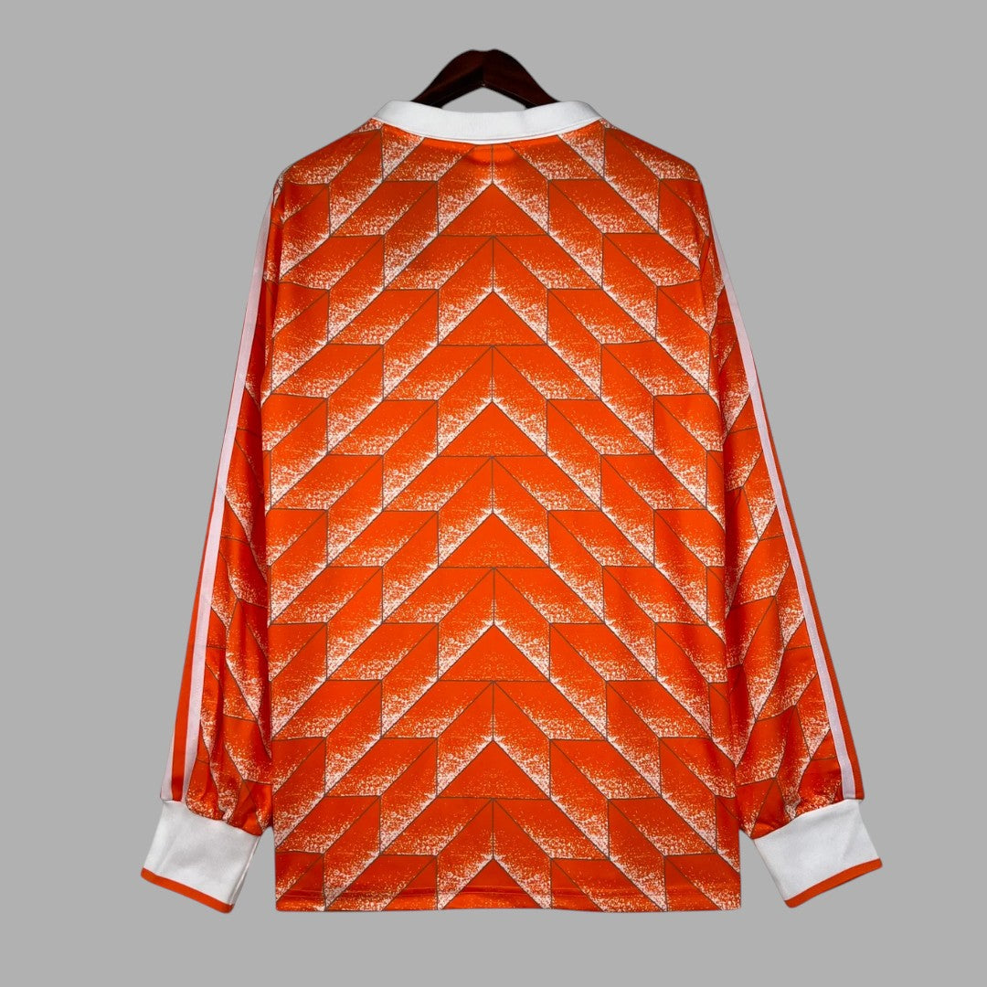 Netherlands Long Sleeve Home Shirt - 1988