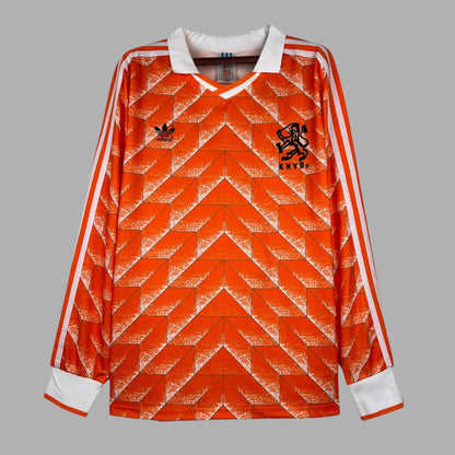 Netherlands Long Sleeve Home Shirt - 1988