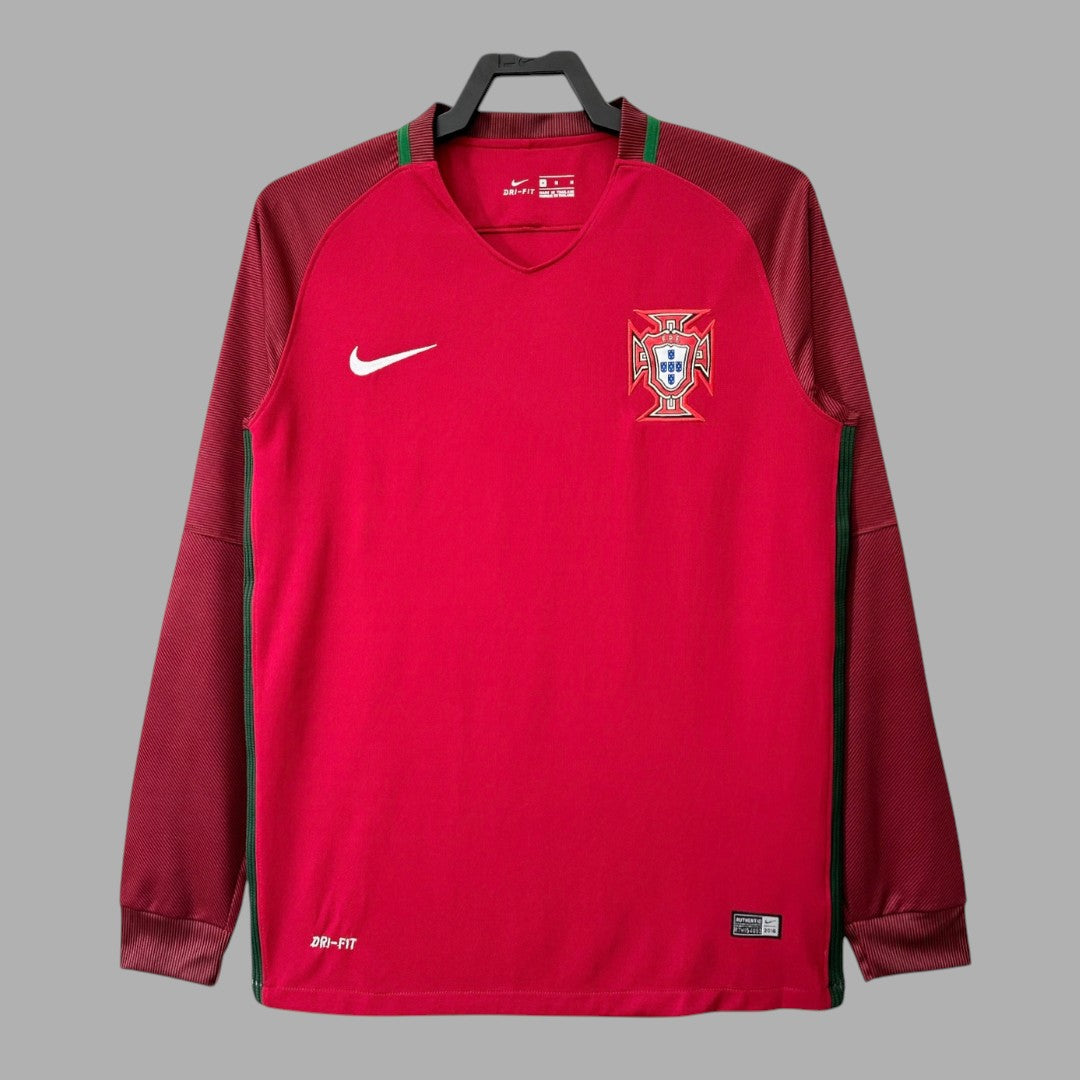 Portugal Long Sleeve Home Shirt - 2016