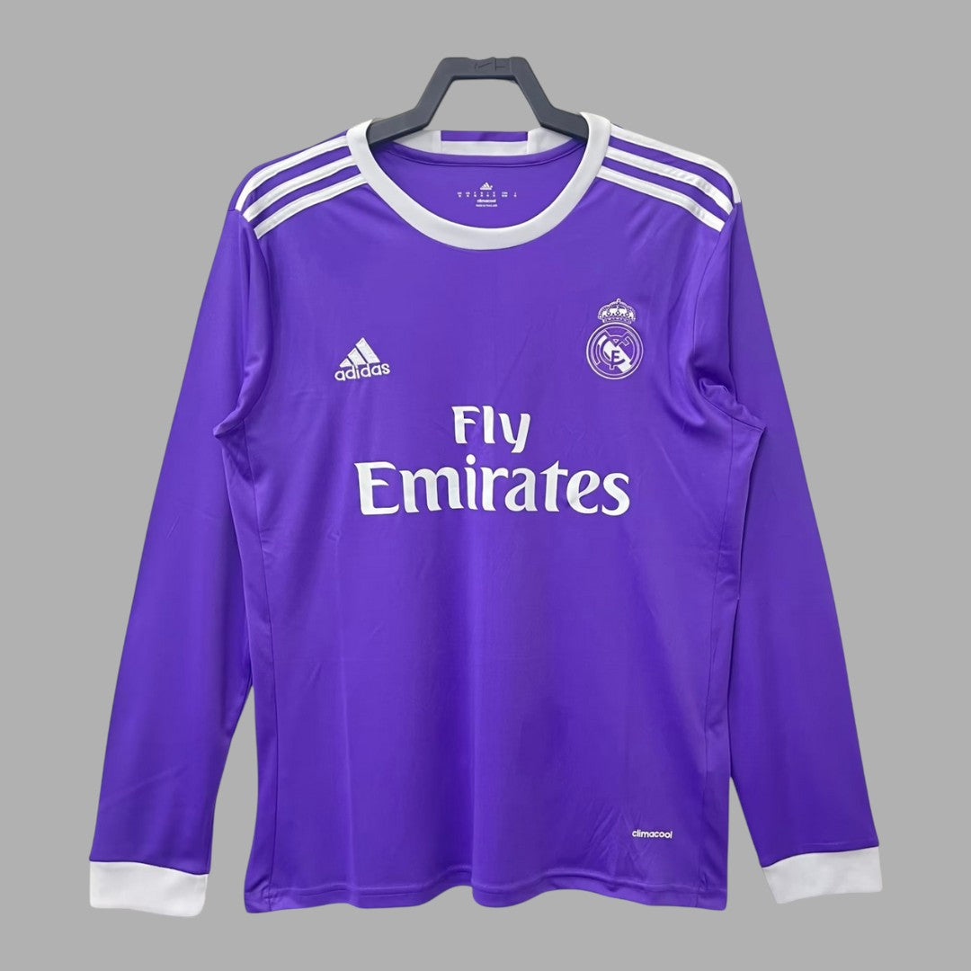 Real Madrid Long Sleeve Away Shirt - 2016-17