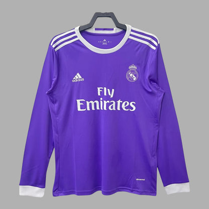 Real Madrid Long Sleeve Away Shirt - 2016-17