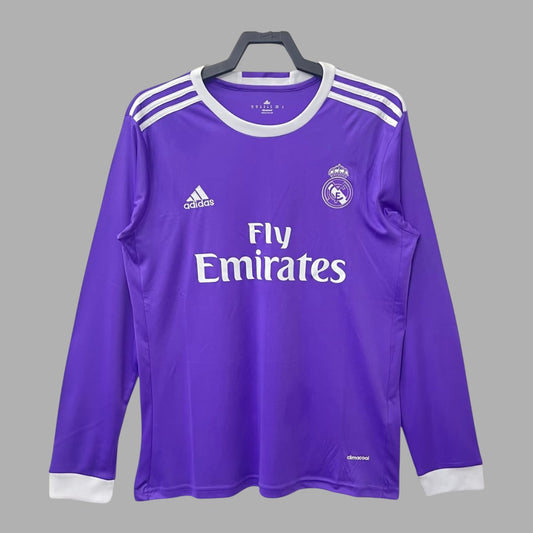 Real Madrid Long Sleeve Away Shirt - 2016-17