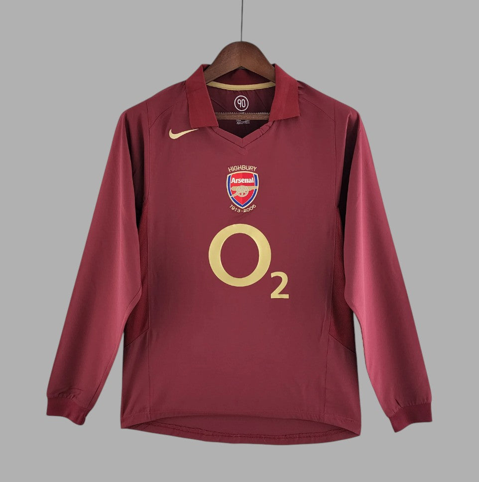 ARSENAL 2005 - 2006  HOME JERSEY LONG-SLEEVED