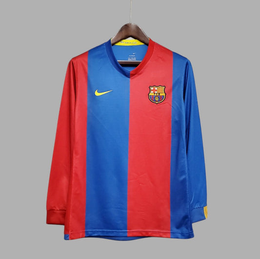 BARCELONA 2006 - 2007 HOME JERSEY LONG-SLEEVED