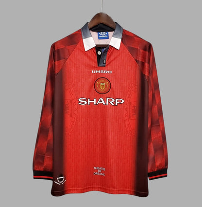 MANCHESTER UNITED 1996 - 1997 HOME JERSEY LONG-SLEEVED