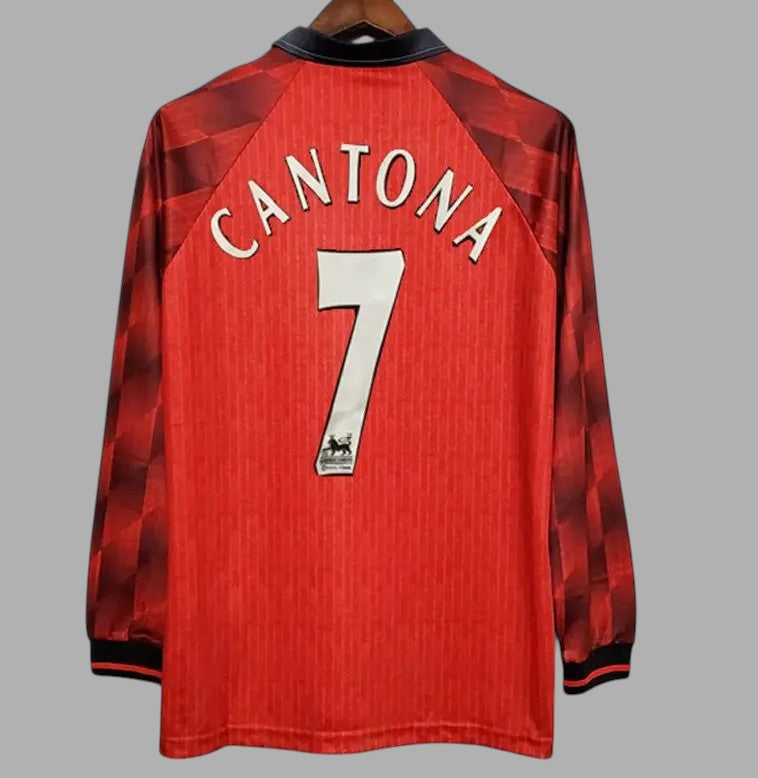 MANCHESTER UNITED 1996 - 1997 HOME JERSEY LONG-SLEEVED