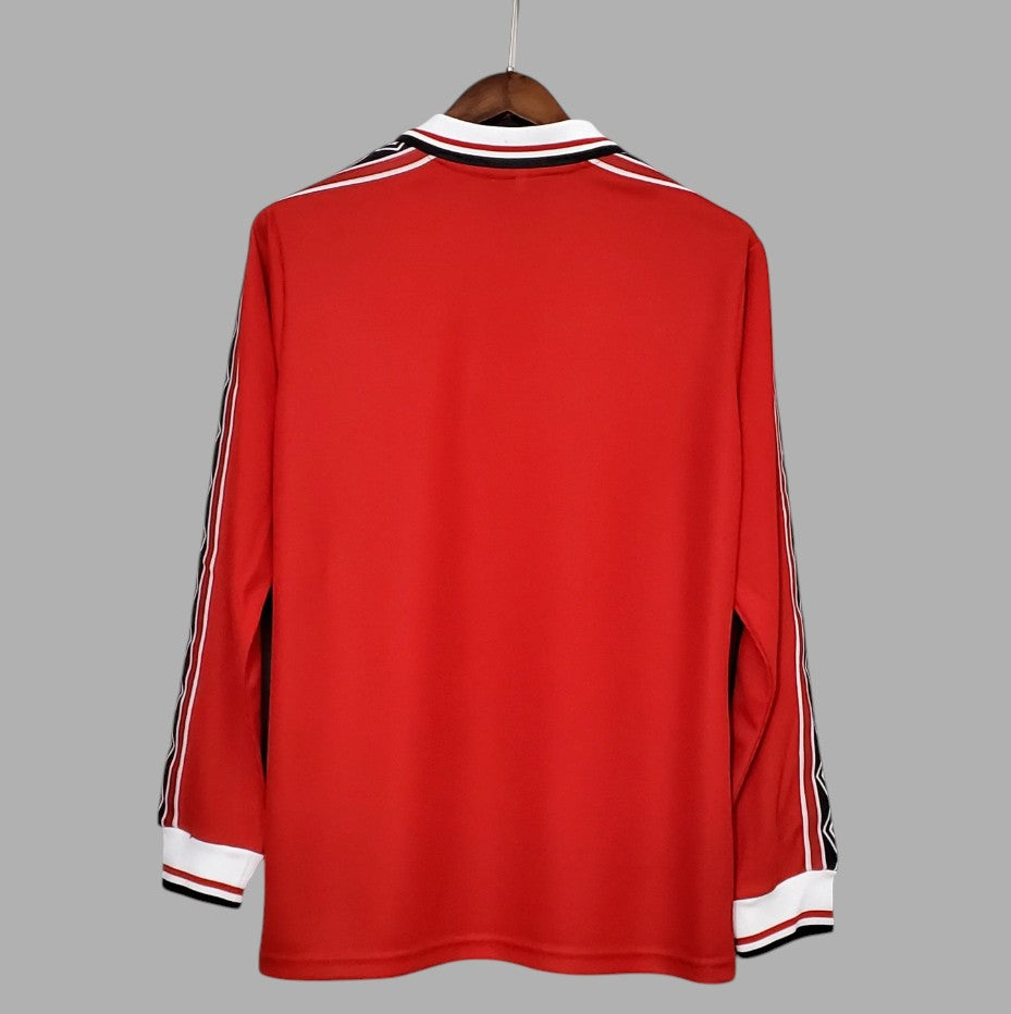 MANCHESTER UNITED 1998 - 1999 HOME JERSEY LONG-SLEEVED