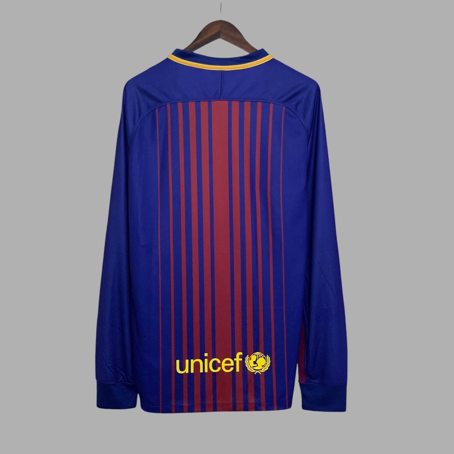 BARCELONA 2017 - 2018 HOME JERSEY LONG SLEEVED