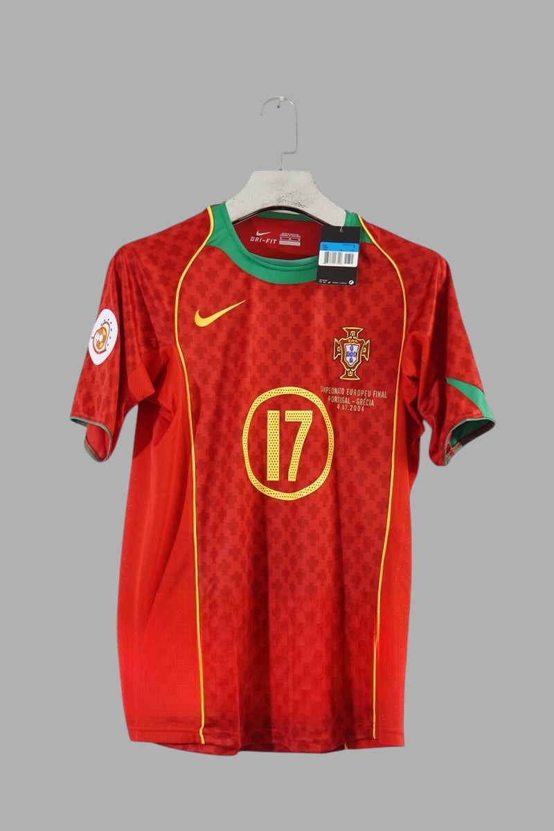 PORTUGAL 2004 FINAL HOME JERSEY